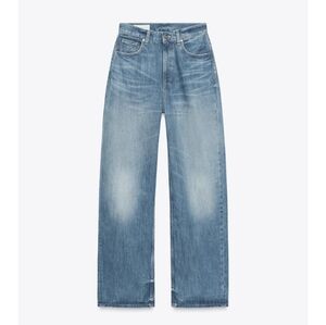 NWT!!! ZARA TRF Mid-Rise Balloon  Wide-Leg Jeans